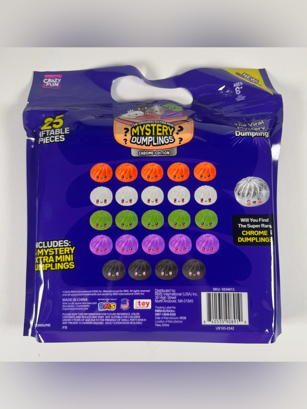 Crazy Fun RMS 25x Mini Mystery Dumpling Chrome Edition Set New Release Item! - Picture 2 of 3